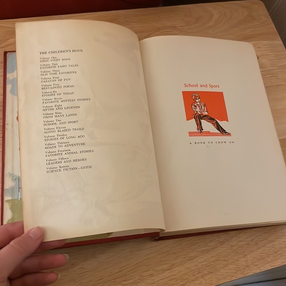 School and Sport The Children’s Hour hardcover vintage 1953 book 10 - Picture 10 of 17